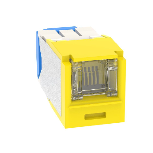 22-26 AWG Mini-Com Cat6A Shuttered Jack Module RJ45 TG Style CJH6X88TGYL