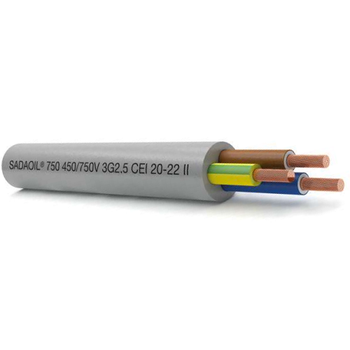 5x2.5 Flexible Oil-Resistant Command and Control multicores Cable CPR ECA UNEL 450/750V