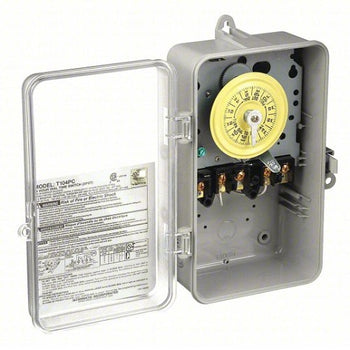 208 to 277V AC 40Amp Polycarbonate Electromechanical Timer T104PCD82