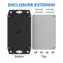 Flanged Base Polycarbonate Plastic Gray/black RBF53P06G10B