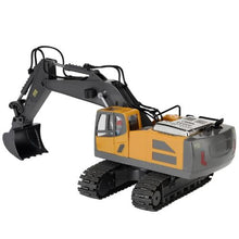 Remote Control Excavator Toy – 1:20 Scale 11-Channel RC Digger with Lights & Sounds Full-Function Construction Vehicle 2 Batteries