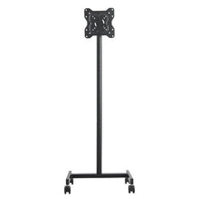 Rolling TV Stand for 17-55" Screens, Portable with Wheels, Max VESA 200x200mm, Single Bracket (No Tray)