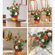 Orange Floral Centerpieces Freestanding Flower Arrangements for Wedding JN-PJ-01 (Pack of 4)