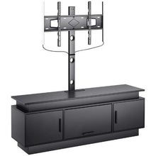 52 In TV Stand with Mount for Up to 75In TVs Entertainment Center with Power Outlet & LED Lights Adjustable Console with 3 Storage Tiers - Bedroom Living Room