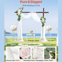 21' Ft Wedding Arch Draping Fabric Reception Backdrop Wedding Decoration Artificial Wedding Arch Flowers Kit (Pack of 3)