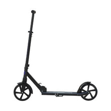 Black + Purple 2-Wheel Kick Scooter for Kids 8+ Teens & Adults Adjustable Handlebar Anti-Slip Deck Lightweight