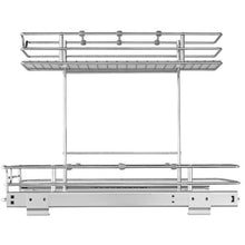 12.6W X 16.5Dx13H inches Heavy Duty Slide Out Pantry Shelves Steel Roll Out Drawers Sliding for Kitchen LX-C9138B( Pack of 2)