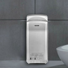 Jet Hand Dryer - Premium Electric Commercial Blade Hand Dryer with HEPA Filtration | 1600W 110V High-Speed Infrared Vertical Wall Mount Silver Dryer