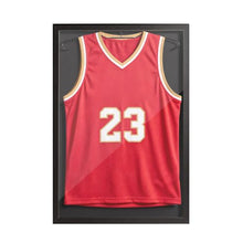 Sports Jersey Shadow Box 31.5 x 23.6 In Wooden Display Case with UV Protection (Black)