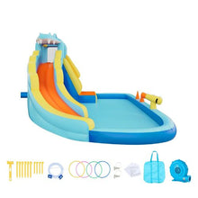 Inflatable Bounce House with Slide & Splash Pool – Castle for 3-4 Kids (Ages 3-8)