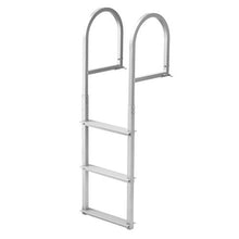 Removable 3-Step Dock Ladder 500 lbs Capacity Aluminum Nonslip Rubber Mat
