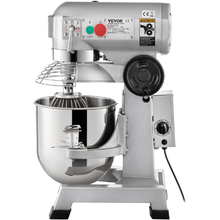 Commercial Food Mixer 20 Qt 750W 3-Speed Dough Hook & Whisk