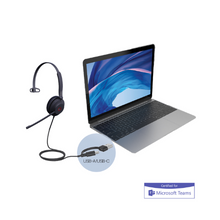 UH37 Mono Teams Certified USB-C/A USB Wired Headset YEA-UH37-MONO-MS-USB-C/A