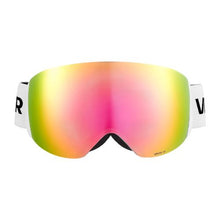 Frameless Ski Goggles with Pink Revo Spherical Lens OTG Anti-Fog for Men Women & Youth