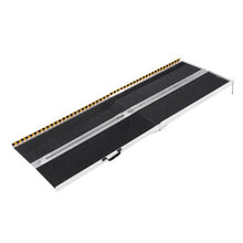 84 Inch Portable Wheelchair Ramp Aluminum Folding Threshold Ramp for Home Steps Stairs Doorways Curbs
