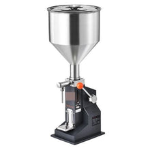 Manual Liquid Filling Machine 5–50ml Stainless Steel Bottle Filler with Hopper