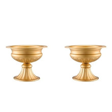 6.3" Wedding Flower Vase Gold Metal Centerpiece Stand for Wedding & Party Decor
