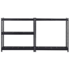 5-Tier Heavy Duty Metal Storage Shelves 2000 lbs Capacity Adjustable Garage Shelving Unit (Black)