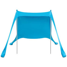 7.5x7.5 f Ft  Beach Tent Sun Shelter UPF50+ Sun Protection 6.6 ft Tall for Family Outings Camping (Blue)