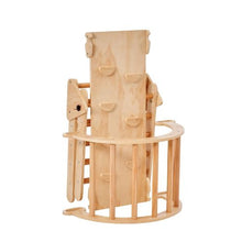 5-in-1 Pikler Triangle Set – Medium Wooden Montessori Climbing Gym with Ramp & Arch for Toddlers (1–3 Years)