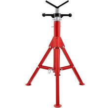 28 - 52 In V Head Pipe Stand Adjustable Height Pipe Jack Stands Folding for Pipe 1107S V