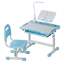 Kids Adjustable Study Desk & Chair Set with Lamp (Blue)