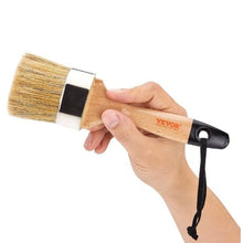 4-Piece Chalk Wax Paint Brush Set Natural Bristle Brushes, For Furniture Acrylic & Milk Paint