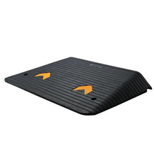 4 Inch Upgraded Rubber Threshold Ramp Natural Rubber Car Ramp with Non-Slip Textured Surface for Wheelchair and Scooter