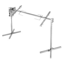 Electric Rotisserie Grill 120V 8-Level Height 88 LB Capacity 38W Motor Stainless Steel BBQ Kit