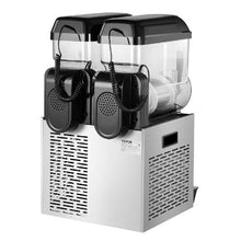 2 x 12 L Commercial Slushy Machine 96 Cups Stainless Steel Drink Maker for Home Party Restaurants