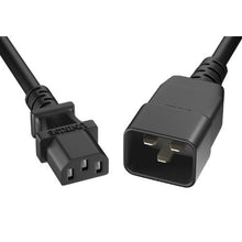 14AWG 15A C13 to C20 Heavy-Duty Power Cord Black