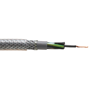 0.75mm 5C Bare Copper Shielded Galvanised Steel Braid PVC 300/500V Controlflex SY Flexible Cable