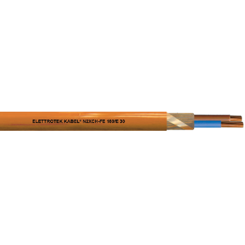 3/0 AWG 3C Solid/Stranded Bare Copper Unshielded XLPE HFFR N2XCH-FE 0.6/1KV Security Cable