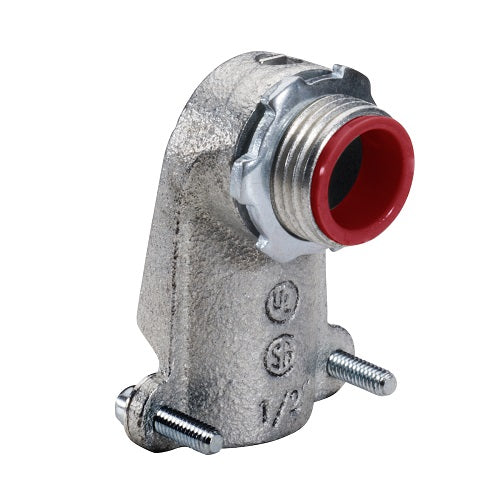 1-1/2 Inch 90 Deg Malleable BX-Flex Insulated Connector 105Mi (Pack of 10)