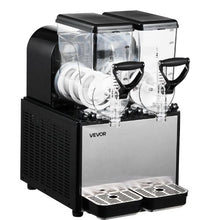 Commercial 6L/1.6Gal x 2 Tank Slushie Machine - Self-Cleaning Frozen Drink Maker for Restaurants Bars & Parties