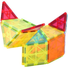 Magnetic Building Tiles 55PCS with Car Base & Digital Cards for Kids 4+