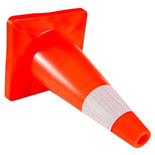 18" Traffic Cones 20 Pack with Reflective Collars & PVC Base for Parking and Hazard Zones