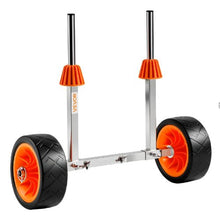 Heavy Duty Kayak & Canoe Cart – 250 lbs Capacity 7.5" Solid Rubber Tires Kickstand Quick Assemble/Disassemble