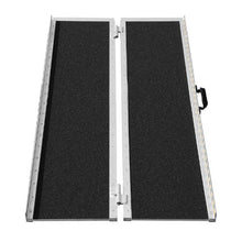 48 Inch Portable Wheelchair Ramp Aluminum Folding Threshold Ramp for Home Steps Stairs Doorways Curbs