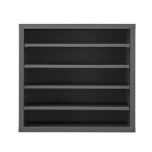 5-Compartment Literature Organizer with Adjustable Shelves Wooden MDF (Grey)