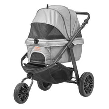 3 PU Wheels Dog Stroller With 44lbs Detachable Carrier G575Ibs