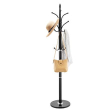 Freestanding Coat Rack with Marble Base & 6 Hooks – Modern Clothes Stand for Entryway Bedroom Office