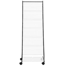 6-Tier Brochure Display Rack with Wheels Floor Stand HS-Z18