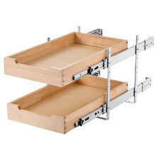 14X21 inch Pull Out Cabinet Organizer Soft Close Wood Drawe for home WD-1421 (2 Layers)