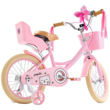 16-Inch Princess Kids Bike for Girls Pink Children’s Bicycle with Basket Streamers Doll Seat & Training Wheels