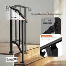 Black Outdoor for Seniors Porch Deck Handrails for Style 2