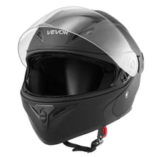 Adult Modular Motorcycle Helmet, Large Clear Visor, DOT Certified (Matte Black) (Medium)