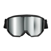 Ski Goggles with Silver Mirror Cylindrical Lens OTG Anti-Fog Goggles for Men Women & Youth