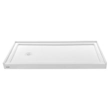 60 x 30 Inch Shower Pan Single Threshold Shower Base with Left Drain (White)