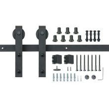 8FT Barn Door Hardware Kit with Smooth Silent Rollers